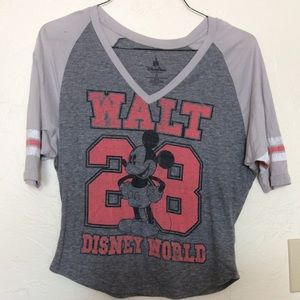 Mickey Mouse Disney Walt 23 Football T-shirt XS